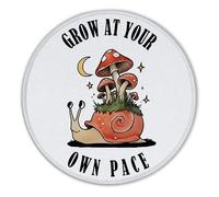 Snail Mushroom Mouse Pad, Grow at Your Own Pace Inspirational Mouse Pads for Wireless Mouse Computers Laptop Desk Accessories, Mental Health Gifts, Inspirational Gifts for Women