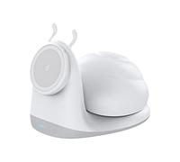 Snail Night Lamp - 15w Magnetic Wireless Charger, Fast Power Dock Station, Soft Bedside Glow | Office Home Convenient Bedside Travel Bedroom Car Nursery Table Nightstand Dorm Desktop Accessory