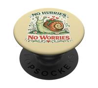 Snail No Hurries No Worries PopSockets Adhesive PopGrip
