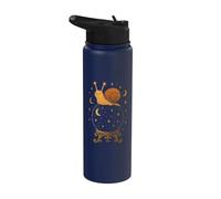 Snail on Crystal Ball Stars Stainless Steel Insulated Water Bottle