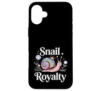 Snail Royalty Cute Rainbow Nature And Forestcore Lover Case for iPhone 16 Plus