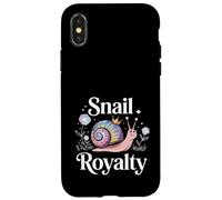 Snail Royalty Cute Rainbow Nature And Forestcore Lover Case for iPhone X/XS