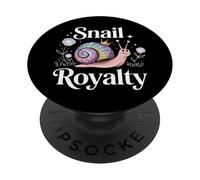 Snail Royalty Cute Rainbow Nature And Forestcore Lover PopSockets Adhesive PopGrip