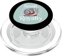 Snail Royalty Pastel Crown Cozy Pink Forestcore Cute PopSockets PopGrip for MagSafe