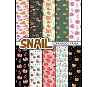 Snail Scrapbook Paper: 20 Double Sided Sheets 8.5 x 11 for Scrapbooking, Mixed Media Art, Junk Journals, Crafting projects, Origami, and More | Premium Color