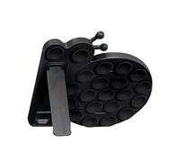 Snail Shape Silicone Suction Cup Phone Holders, Silicon Adhesive Phone Stand Sticky Foldable Silicone Stand for Driving Fitness Cooking Shower Black