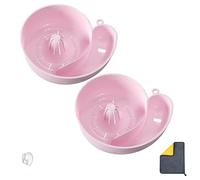 Snail Shape Spin Drainer,Automatic Fruit Vegetable Washer Colander, Just Add Water to Rotate for Cleaning Berries Salad Seafood, Space Saving Hanging Basket for Small Kitchen (Cream White,2PCS)