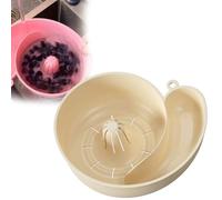 Snail-Shaped Automatic Vegetable and Fruit Washer, Drain Basket Berry Washer Spinner Bowls, Fruit Washing Bowl with Strainer, Portable Drainer Fruits Washing Basin for Home Kitchen Meal Prep (1pcs)