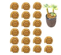 Snail Shells, Resin Ornaments, 20-Piece Set with 0.75x0.67 Inches, Mini Sculptures for Aquarium, Flower Pots, Fish Tank, Desk Display, Outdoor Garden, Patio Decor, Driveway, Indoor Farmhouse