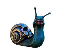 Snail Skull Statue - Bloody Resin Horror Garden Craft | Colorful 15cm Spooky Gothic | This Spooky Sculpture Creates A Terrified Atmosphere