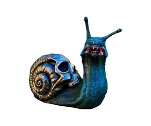 Snail Skull Statue - Bloody Resin Horror Garden Craft | Colorful 15cm Spooky Gothic | This Spooky Sculpture Creates A Terrified Atmosphere