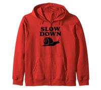 Snail Slow Down Zip Hoodie
