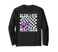 Snail Slug Retro Humorous Graphic Slug Life Matters Long Sleeve T-Shirt