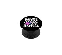 Snail Slug Retro Humorous Graphic Slug Life Matters PopSockets Adhesive PopGrip