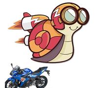 Snail Sticker for Car Window, Funny Snail Car Sticker, Snail Sticker Car Sticker - Motocross Sticker, Crazy Snail Car Sticker, Waterproof Stickers, Cute Au