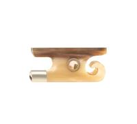 Snail Tail Style Frog For 4/4 Size Violin Bow Making Frog Fiddle Replacement Violin Bow Parts(Color:White Ox Horn)