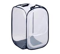 Snail Tank Two Doors Butterfly Habitat Insect Mesh Cage Pop-up Mantis Enclosure(Black,40x40x60cm)