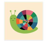 Snail Time Poster by Andy Westface 60 x 60 cm Wall art Wall decor