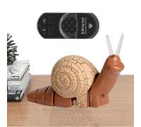 Snail Toy - ABS | Electric Remote Control Snail With Light Function | Funny Crawling Prank Toy | Realistic Snaiil | Interactive Kids RC Animal Gift For Children Indoor Play For Use