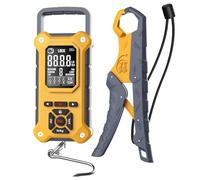 SNAIL TRAIL 8 Storage Bins 50 lbs Digital Fish Weighing Scale & 7.5'' Lip Gripper, Bass Fishing Tournament Culling, Hand Held Travel Items, Electronic Hanging Weight Machine for Luggage, Suitcase, Bag