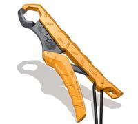 SNAIL TRAIL Floating Fish Gripper, Bass Fishing Grabber, Catfish Holder, Trout Fish Mouth Grip Tool, Fish Lip Gripper, Fishing Plier. (Yellow-Gray) (7.5-Inch)