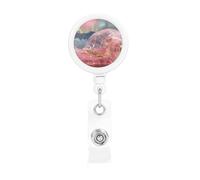 Snail Under The Aurora Retractable Badge Holder Light and Durable Wear-Resistant for Daily Work Use