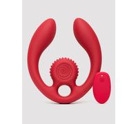 SVibe GIZI Duo Couples Sex Toys & G-Spot Vibrators - Burgundy - Internal Vibrators & Gspot Sex Toys for Couples - Powerful Rechargeable Adult Toy - Waterproof & Flexible Couple Sex Toy