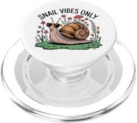 Snail Vibes Only Cool Forestcore Chill Aesthetic PopSockets PopGrip for MagSafe