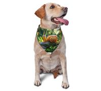 Snail Wall Printed Graphic Pet Triangle Scarf For Dogs & Cats, Adjustable Cute Pet Bandana For & Photo Shoots