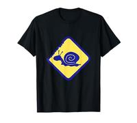 Snail Warning Caution Danger Sign Zone Funny Symbol Garden T-Shirt