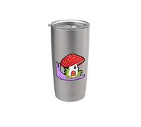 Snail with Mushroom House As Shell Owner Lover Heliciculture Stainless Steel Insulated Tumbler