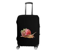 Snail with Strawberry Shell Luggage Cover Washable Suitcase Protector Anti-Scratch Suitcase Covers Fits 18-32 Inch M