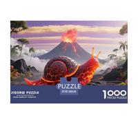 Snail1000Piece JigsawPuzzlewildlife ForAdults Colourful LargePiecePuzzles Age12+byth ThemeFlowersandBirds Fun, Challenging 38x26cm/1000pcs