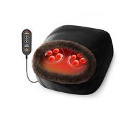 Snailax 2-in-1 Shiatsu Foot and Back Massager with Heat - Knead Foot Warmer