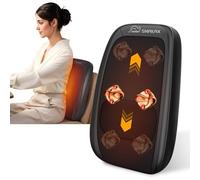 Snailax Back Massager, Heat,Neck & Lower Back Pain Relief - 4D Kneading Deep Tissue Massager with Heating Function, Suitable for Office & Home Use, Gift for Men & Women Friends