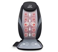 Snailax Back Massager with Heat, Shiatsu Massage Chair, Deep Kneading Massage Seat Cushion with Mult-Settings, Gifts for Women Men