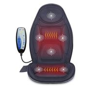 Snailax Back Massager with Heat, Vibration Massage, Back Massagers for Pain, 6 Vibrating Massage Motors, 2 Heat Levels, at Home and Office, Gifts for Women,Men