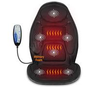 Snailax Back Massagers for Pain, Gifts for Men, Vibration Massage Seat Cushion with Memory Foam, Massage Chair Pad with Heat, Gifts for Dad