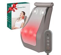 Snailax Back Massagers with Heat, Shiatsu Lower Back Neck Massager for Pain, Electric Deep Kneading Massage Pillow, Gifts for Women Men