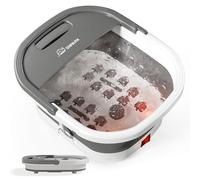 Snailax Heated Foot Spa Massager with Vibration, Bubble & Constant Warmth, Foldable Electric Foot Bath for Relaxation, Gifts for Women Men