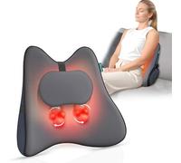 Snailax Shiatsu Back Neck and Shoulder Massager, Memory Foam Back Massager for Pain Relief, Lumbar Support Pillow for Office Chair, 6D Kneading Deep Tissue, Birthday Gifts for Women Men
