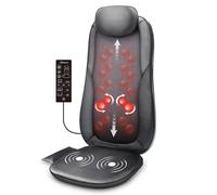 Snailax Shiatsu Massage Chair, Deep Kneading Back Massager with Heat for Pain Relief, Massaging Seat Cushion at Home Office, Gifts for Women Men