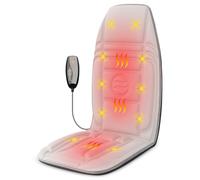 Snailax Vibration Back Massager with Heat - 10 Vibration Motors & 2 Heating Levels, Chair,Mounted Massager for Office Chair, Recliner, Sofa (UK Plug)-Christmas Birthday Gifts for Men, Mom, Dad
