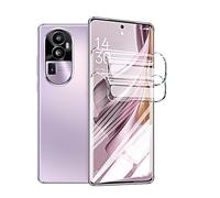 Snailcanfly 2Pcs High Sensitive Hydrogel Film Compatible with Oppo Reno10 Reno 10 5G 6.7" Soft Flexible Film Transparent TPU Screen Protectors Fingerprint Unlock Explosion-proof NOT Tempered Glass