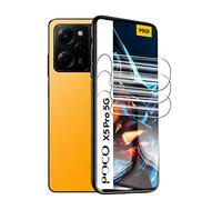 Snailcanfly 2Pcs High Sensitive Hydrogel Film for Xiaomi Poco X5 Pro 5G 6.67" Soft Flexible Film Transparent TPU Screen Protectors Fingerprint Unlock Explosion-proof NOT Tempered Glass