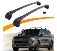 Snailfly Upgraded Lockable Black Roof Rack Cross Bars Customized Fit for Kia Telluride 2019-2022 Crossbars for Ski Kayak Bike Snowboard Cargo Basket
