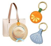 SNAILGARDEN Magnetic Hat Clip for Travel on Bag, 2Pcs Magnet Hat Clip for Travel High Strength Magnetic Hat Holder for Traveling Handbag Backpack Luggage Purse Tote(Blue Shell & Orange Slice)