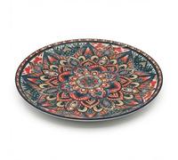 Snailhouse Dinner Plate, 10 Inches Ceramic Bohemian Porcelain Oven Safe Modern Kitchen Appetizer Dessert Dinner Side Plates, Microwave and Dishwasher Safe