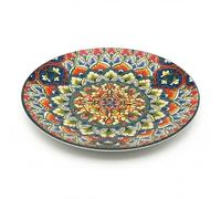 Snailhouse Salad Plate, 8 Inches Ceramic Bohemian Oven Safe Modern Kitchen Small Appetizer Dessert Dinner Side Plates, Microwave and Dishwasher Safe