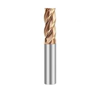 Snailmon 6mm Solid Tungsten Carbide End Mill, 4 Flute TiAlN Coated for Alloy Steels Hardened Steels, High Performance CNC Milling Tool Slot Drill, HRC 55